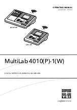 Preview for 1 page of YSI MultiLab 4010-1W Operating Manual