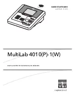 YSI MultiLab 4010-1W Quick Start Manual предпросмотр