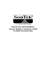 YSI SonTek ADVField Technical Documentation Manual preview