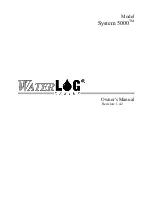 YSI WaterLog Series Owner'S Manual preview