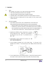 Предварительный просмотр 8 страницы Ytc SPTM-5R12 Product Manual