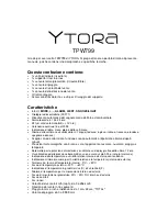 Preview for 36 page of YTORA TPW799 Operating Instructions Manual