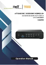 Yuan SC6D0N1 HDMI2.0+ Operation Manual preview