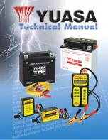 Предварительный просмотр 1 страницы Yuasa SmartShot 900 Automatic 12V 900mA Technical Manual