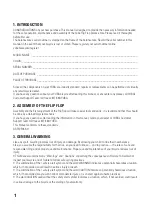 Предварительный просмотр 2 страницы Yuba FLIP FLOP Instruction Manual