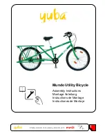 Preview for 1 page of Yuba Mundo Assembly Instructions Manual