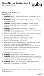 Preview for 11 page of Yuba SuperMarche Bamboo Box Seat Instructions Manual