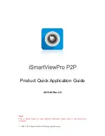 Preview for 1 page of YuFei iSmartViewPro P2P Product Quick Application Manual