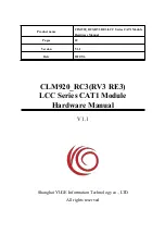 Preview for 1 page of YUGE CLM920 RC3 Hardware Manual