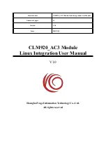 Предварительный просмотр 1 страницы YUGE CLM920_AC3 User Manual