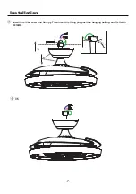 Preview for 8 page of YUHAO Retractable ceiling fan with lights Installation Instructions Manual