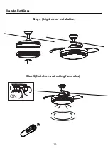 Preview for 11 page of YUHAO Retractable ceiling fan with lights Installation Instructions Manual