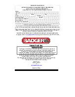 Preview for 24 page of Yukon Trail Badger 100 Owner'S Manual