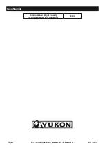 Preview for 2 page of Yukon 56812 Owner'S Manual & Safety Instructions