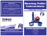 Yukon Bearing Puller Tool Kit Instructions предпросмотр