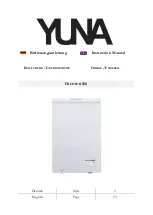 Предварительный просмотр 1 страницы yuna FROSTER 100 Instruction Manual