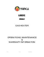 Yunca Gas LEEDZ INBUILT Operations, Maintenance & Warranty Information preview