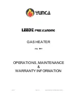 Yunca Gas LEEDZ Operations, Maintenance & Warranty Information preview