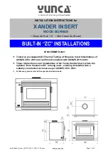 Yunca Gas XANDER INSERT Installation Instructions Manual preview