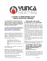 Preview for 1 page of Yunca Heating HOBSON Maintenance Manual