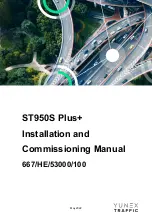 YUNEX TRAFFIC ST950SPlus+ Installation And Commissioning Manual preview