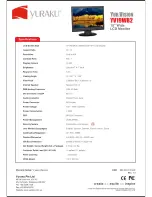 Предварительный просмотр 2 страницы YURAKU YUR.VISION YV19WB2 Brochure