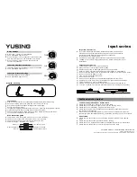 Preview for 2 page of Yusing YFL03E-230V-10W-PIR User Manual