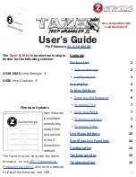 Preview for 1 page of Z Automotive Tazer JL Mini User Manual