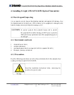 Preview for 16 page of Z-Band Z-Light 6TX Operating Manual