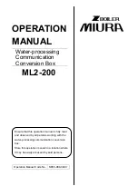 Z Boiler Miura ML2-200 Operation Manual preview