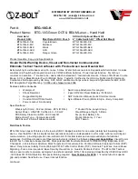 Z-bolt BTG-10G Instruction Manual preview