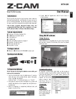 Z-CAM MT4029 User Manual preview