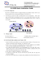 Preview for 1 page of Z-Com XI-325/B Quick Installation Manual