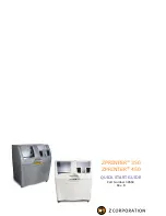 Z Corporation zprinter 350 Quick Start Manual предпросмотр