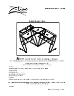 Предварительный просмотр 1 страницы Z-Line Designs Belaire Glass L Desk Assembly Manual