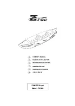 Предварительный просмотр 1 страницы Z-pro PIONEER Kayak PIO340 Owner'S Manual