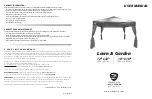 Preview for 1 page of Z-SHADE Lawn & Garden User Manual