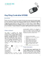 Preview for 1 page of Z-Wave.Me KFOB2 Quick Start Manual