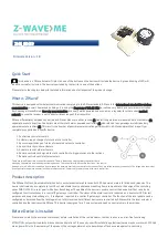 Предварительный просмотр 1 страницы Z-Wave.Me ZME_05459 Quick Start Manual