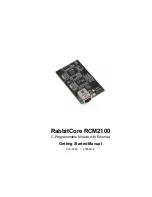 Предварительный просмотр 1 страницы Z-World RabbitCore RCM2100 Series Getting Started Manual