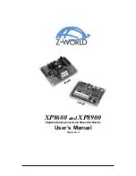 Preview for 1 page of Z-World XP8600 User Manual