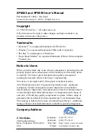 Preview for 2 page of Z-World XP8600 User Manual