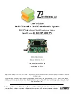 Z3 Technology DM8107 User Manual preview