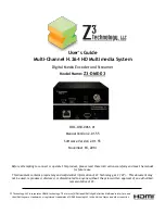 Preview for 1 page of Z3 Technology DME-03 User Manual