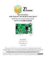 Z3 Technology Z3-DM8107-SDI-RPS User Instructions preview