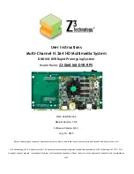 Z3 Technology Z3-DM8168-DVR-RPS User Instructions preview