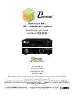 Z3 Technology Z3-DME-10 User Instructions preview