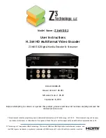 Preview for 1 page of Z3 Technology Z3-MVE-02 User Instructions