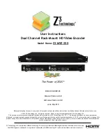 Preview for 1 page of Z3 Technology Z3-MVE-250 User Instructions