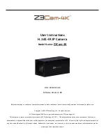 Z3 Technology Z3Cam-4K User Instructions preview